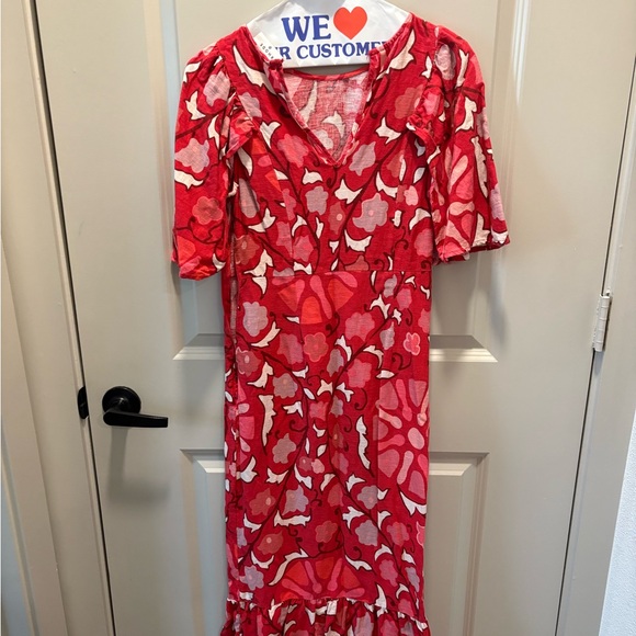 RHODExTarget Red and Pink Floral Dress - Picture 2 of 4